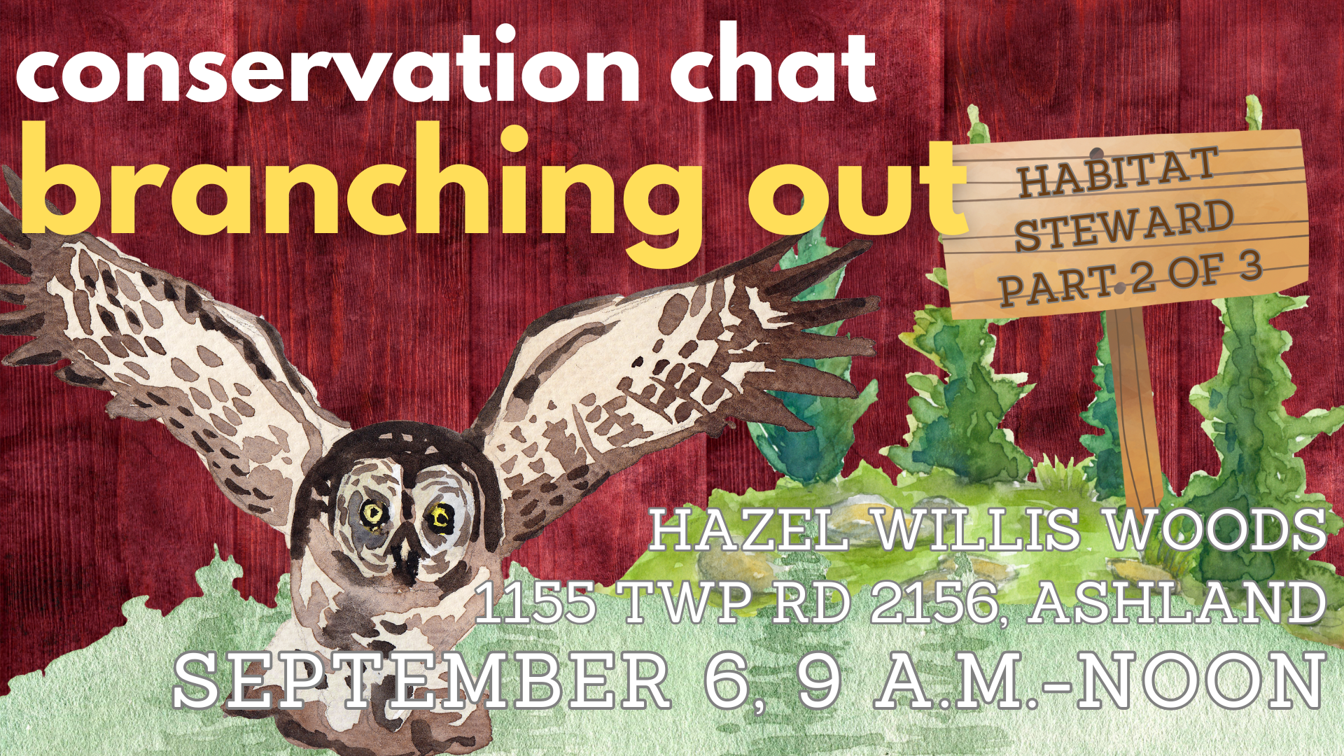 Habitat stewardship focus of Sept. 6 conservation chat